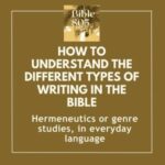How to understand the different types of writing in the Bible